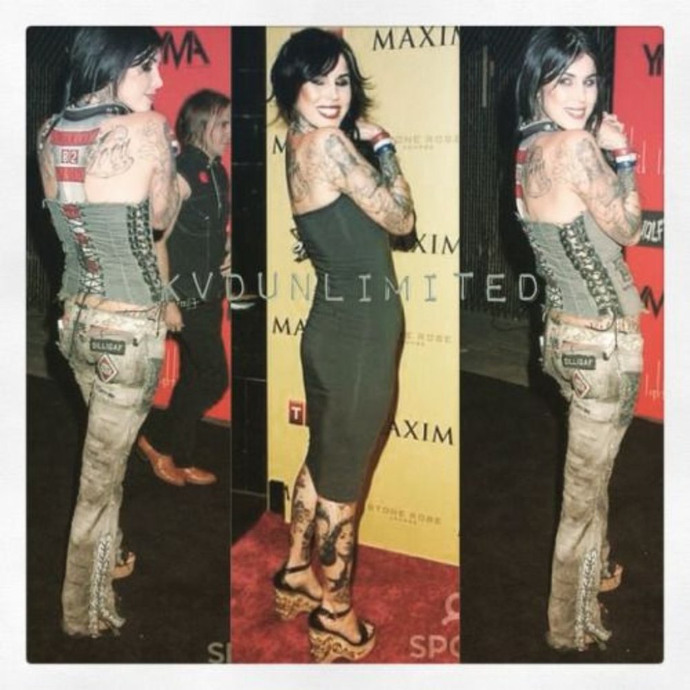 (Kat Von D's)Agatha Blois/NYC Custom Leather Pants - Picture 7 of 10